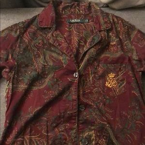 Woman’s Ralph Lauren Button Up Small